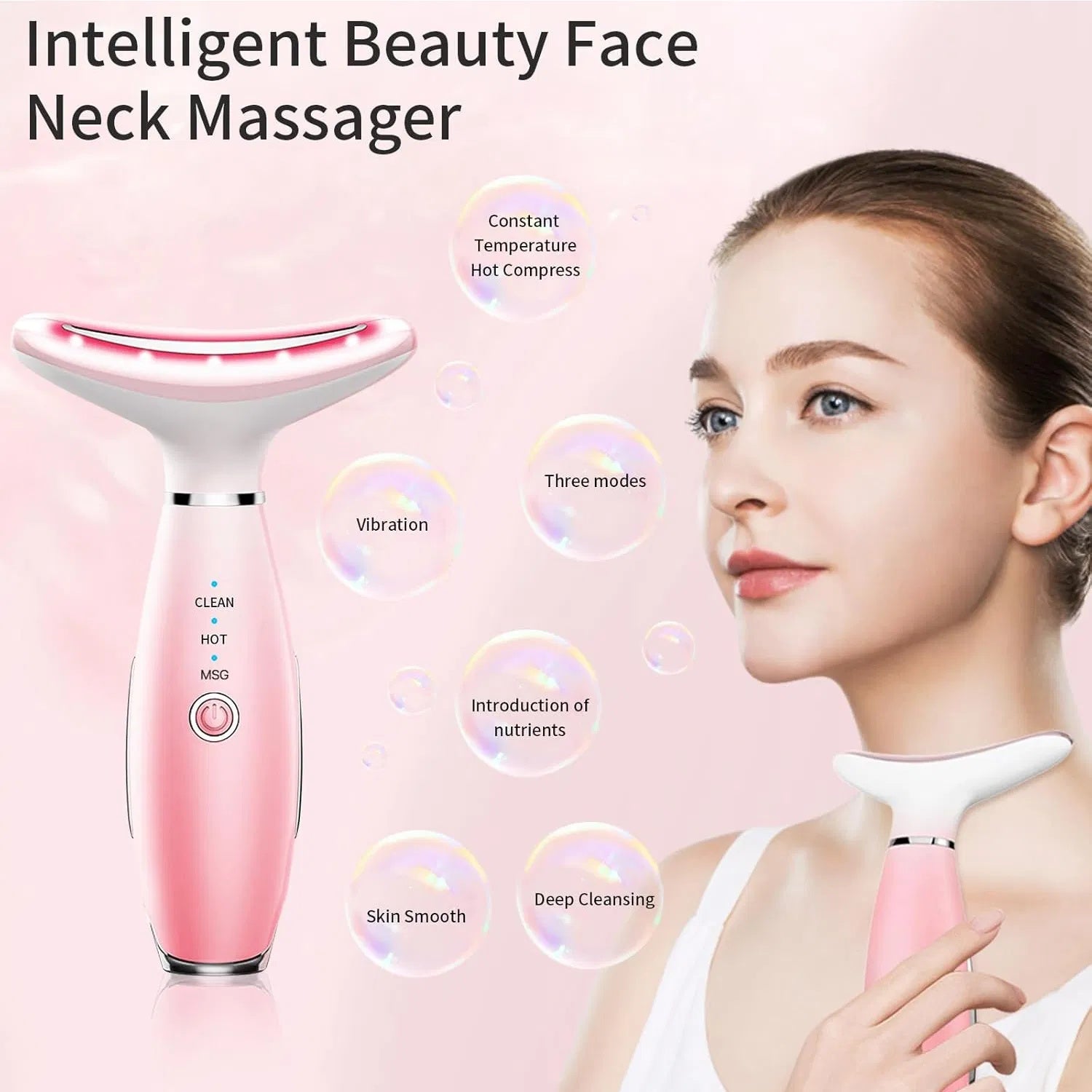 3-in-1 Heated Facial & Neck Massager