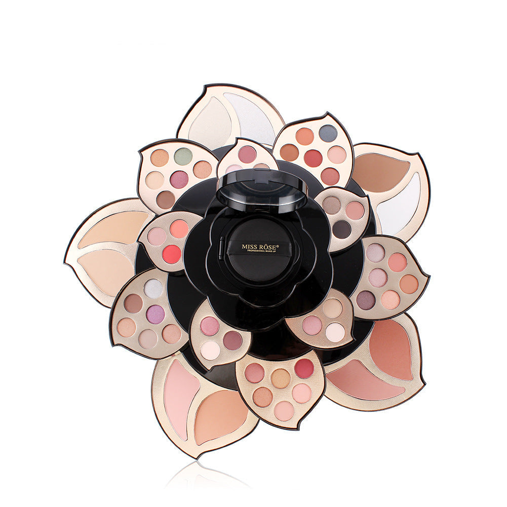 Multifunctional Makeup Full Set with Black Floral Palette