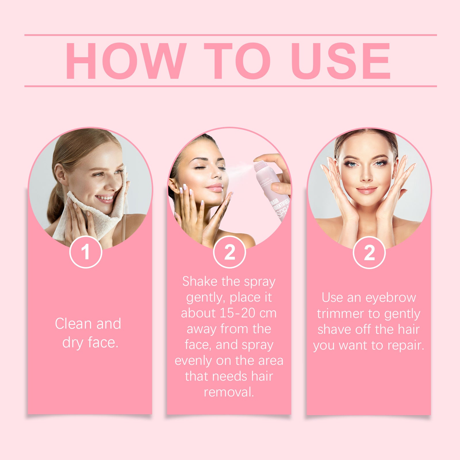 Gentle Facial Hair Removal Spray