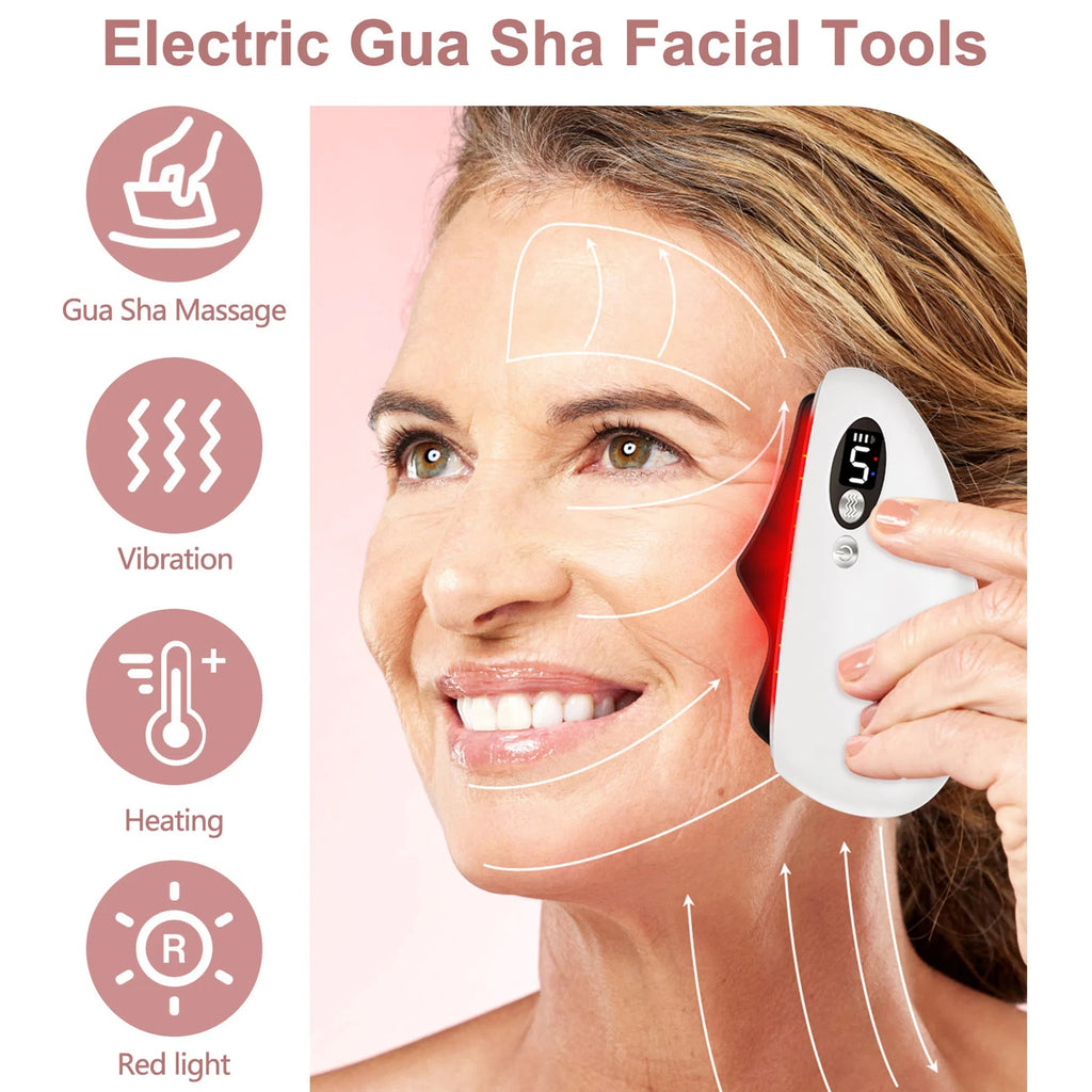 Electric Black Obsidian Heated Gua Sha