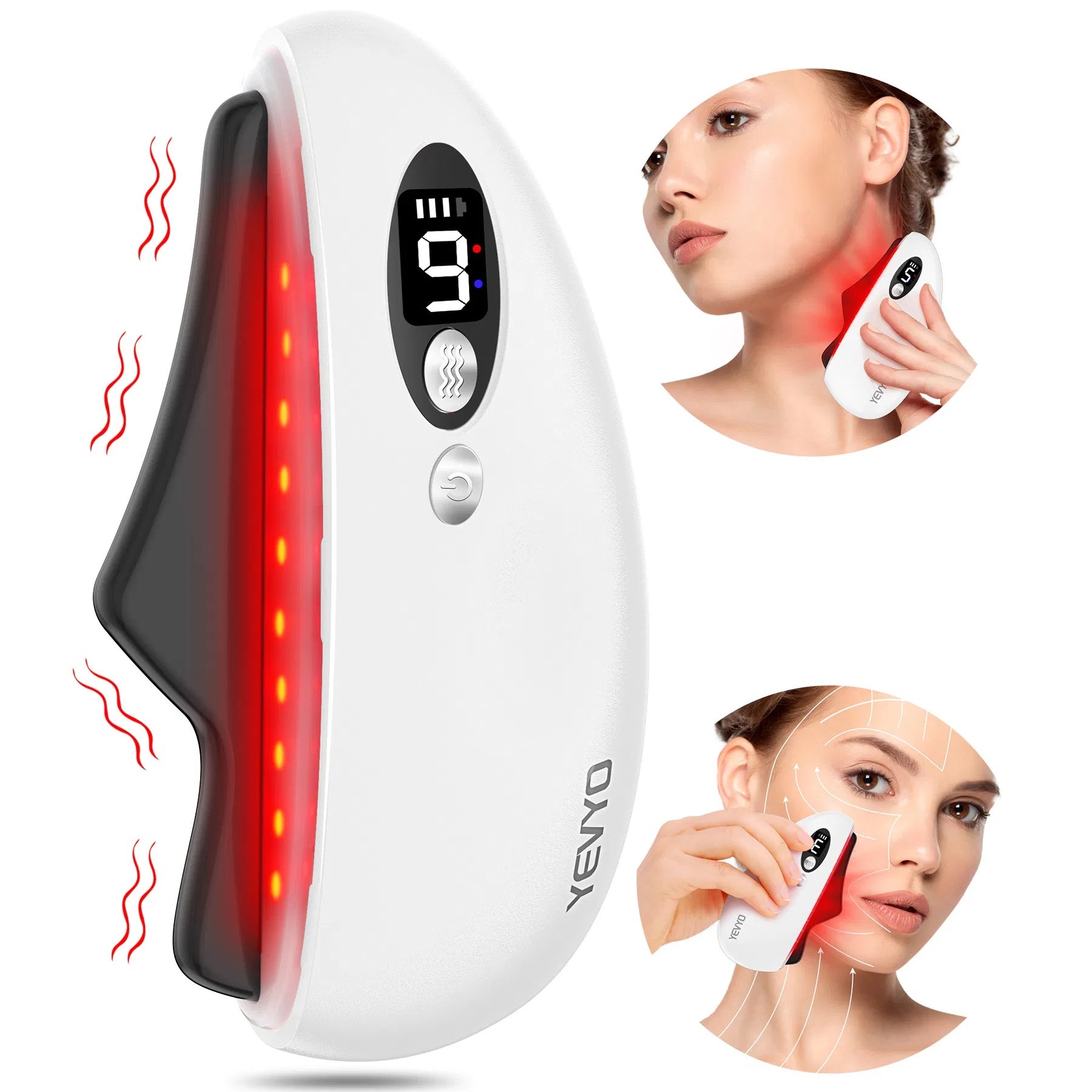 Electric Black Obsidian Heated Gua Sha