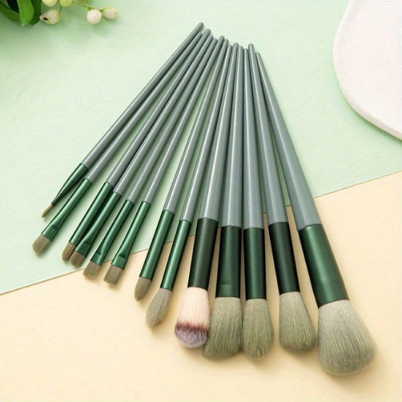 13-Piece Professional Makeup Brush Set with Sponge