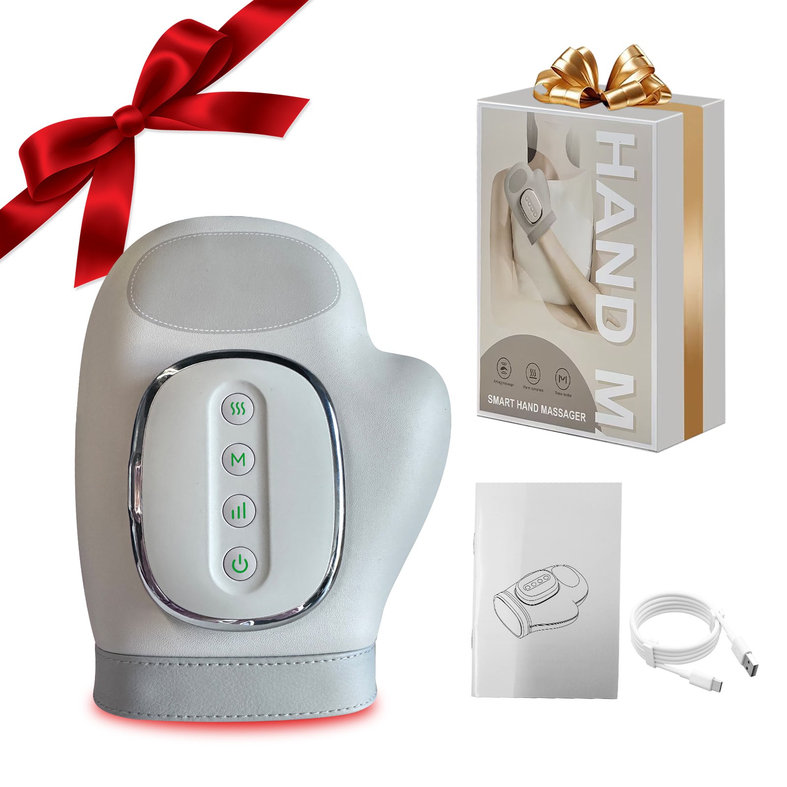 Intelligent Hand Massager with 3D Pressure, Heat & Cold Therapy