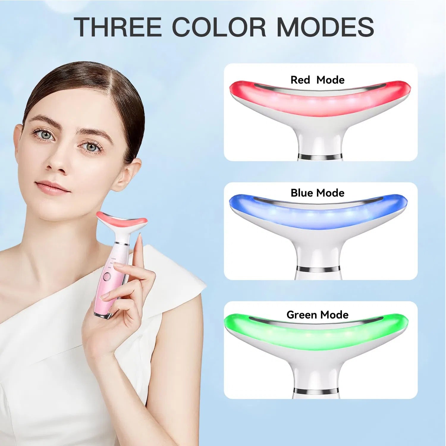 3-in-1 Heated Facial & Neck Massager