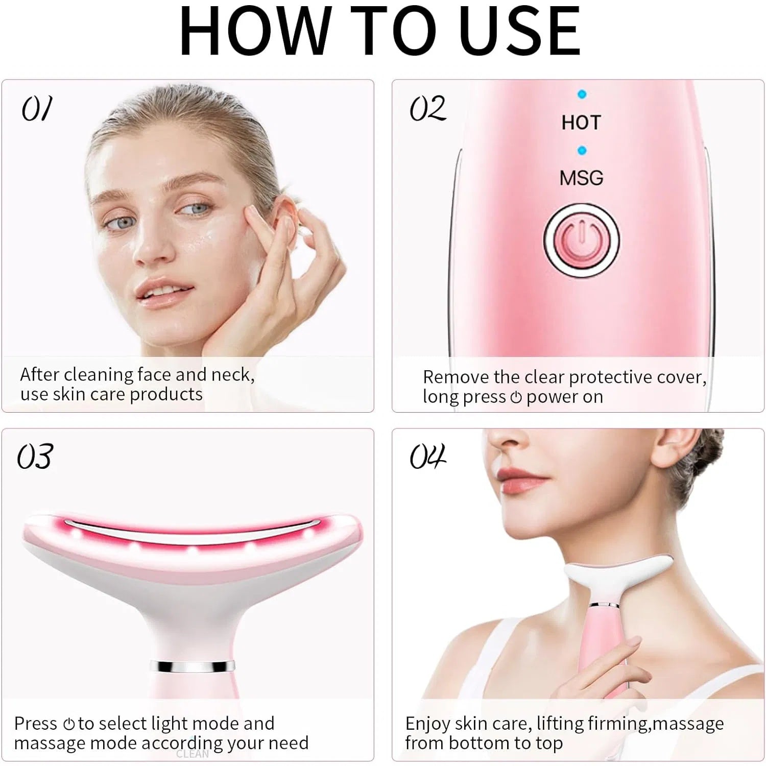 3-in-1 Heated Facial & Neck Massager