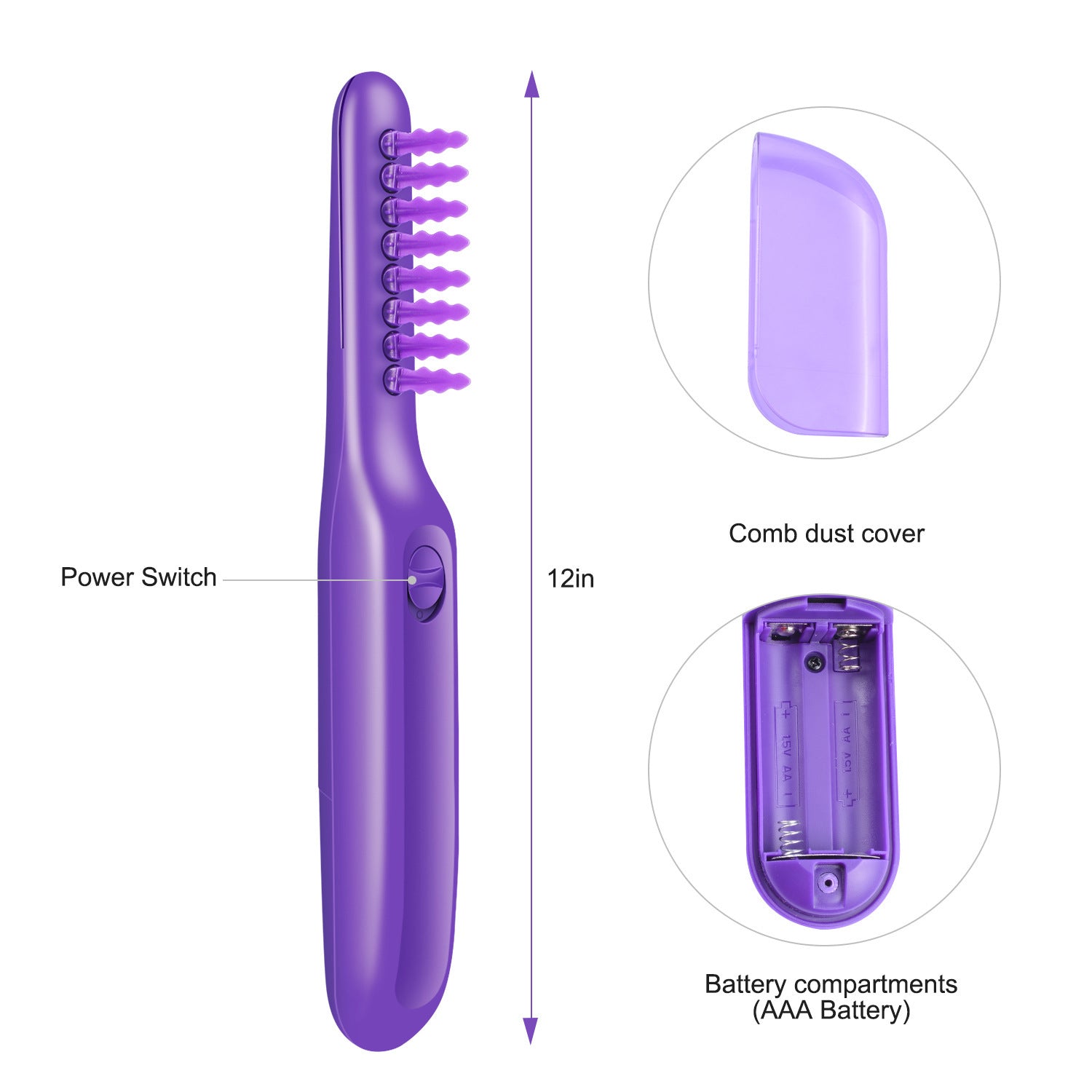 Electric Detangling Hair Brush with Scalp Massage