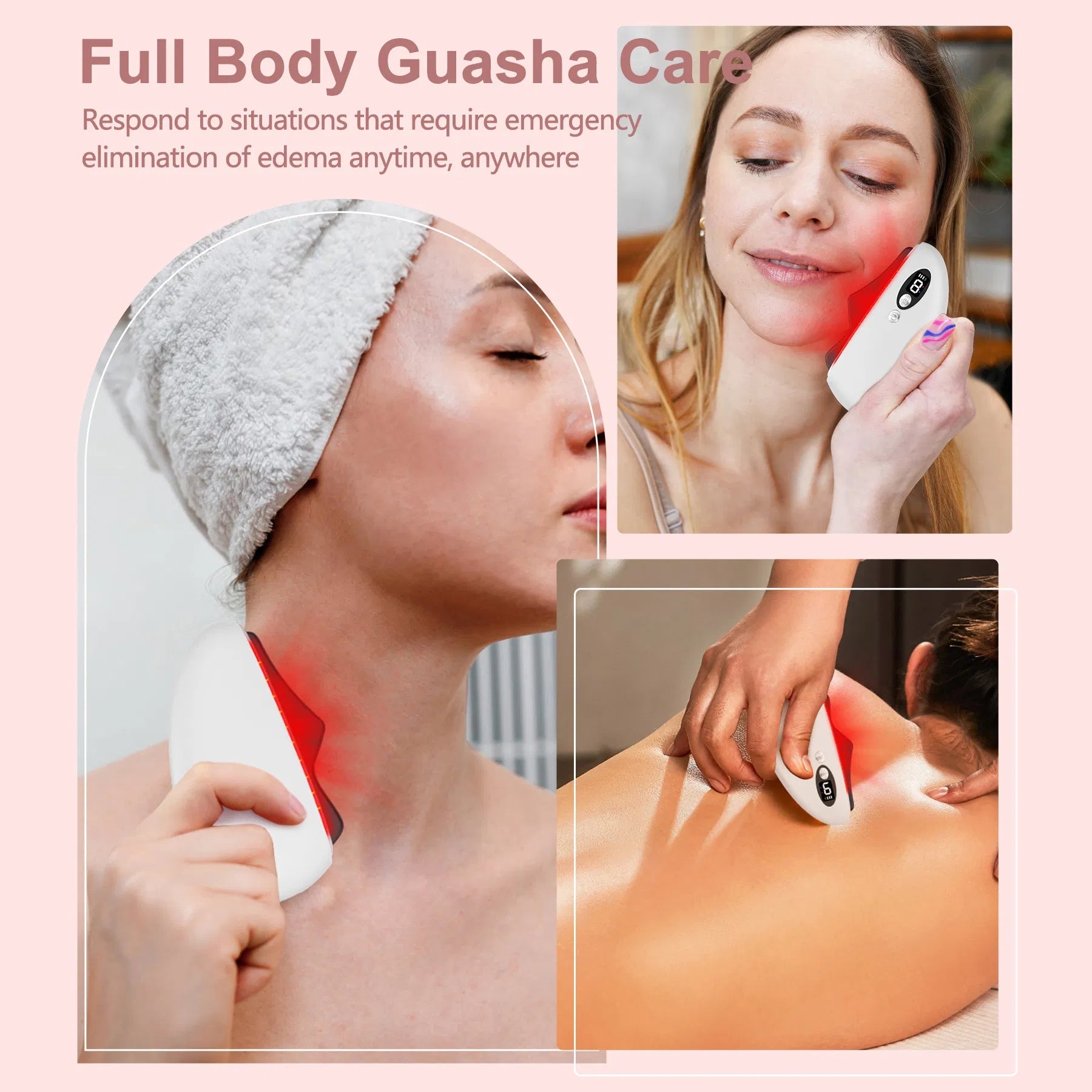 Electric Black Obsidian Heated Gua Sha