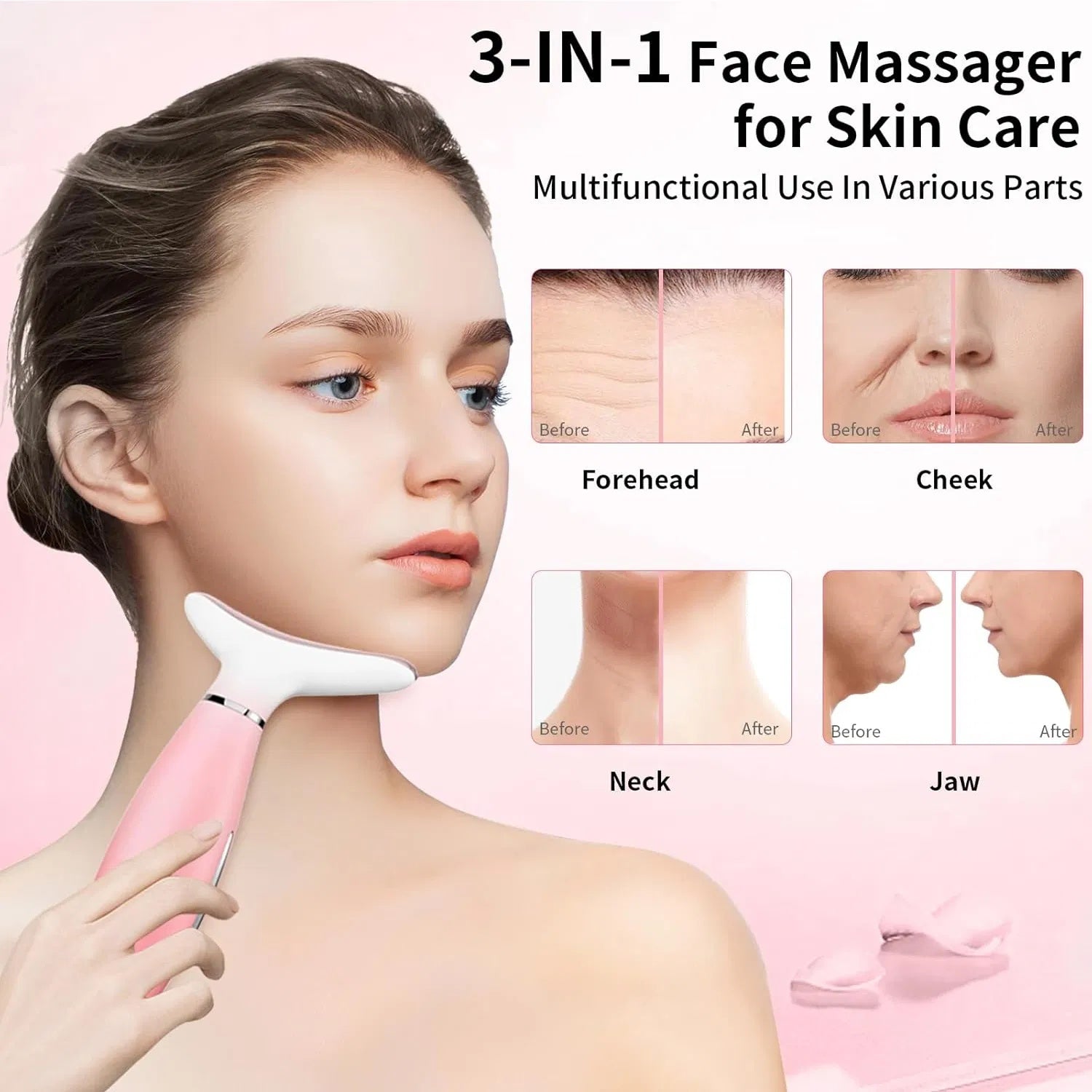 3-in-1 Heated Facial & Neck Massager