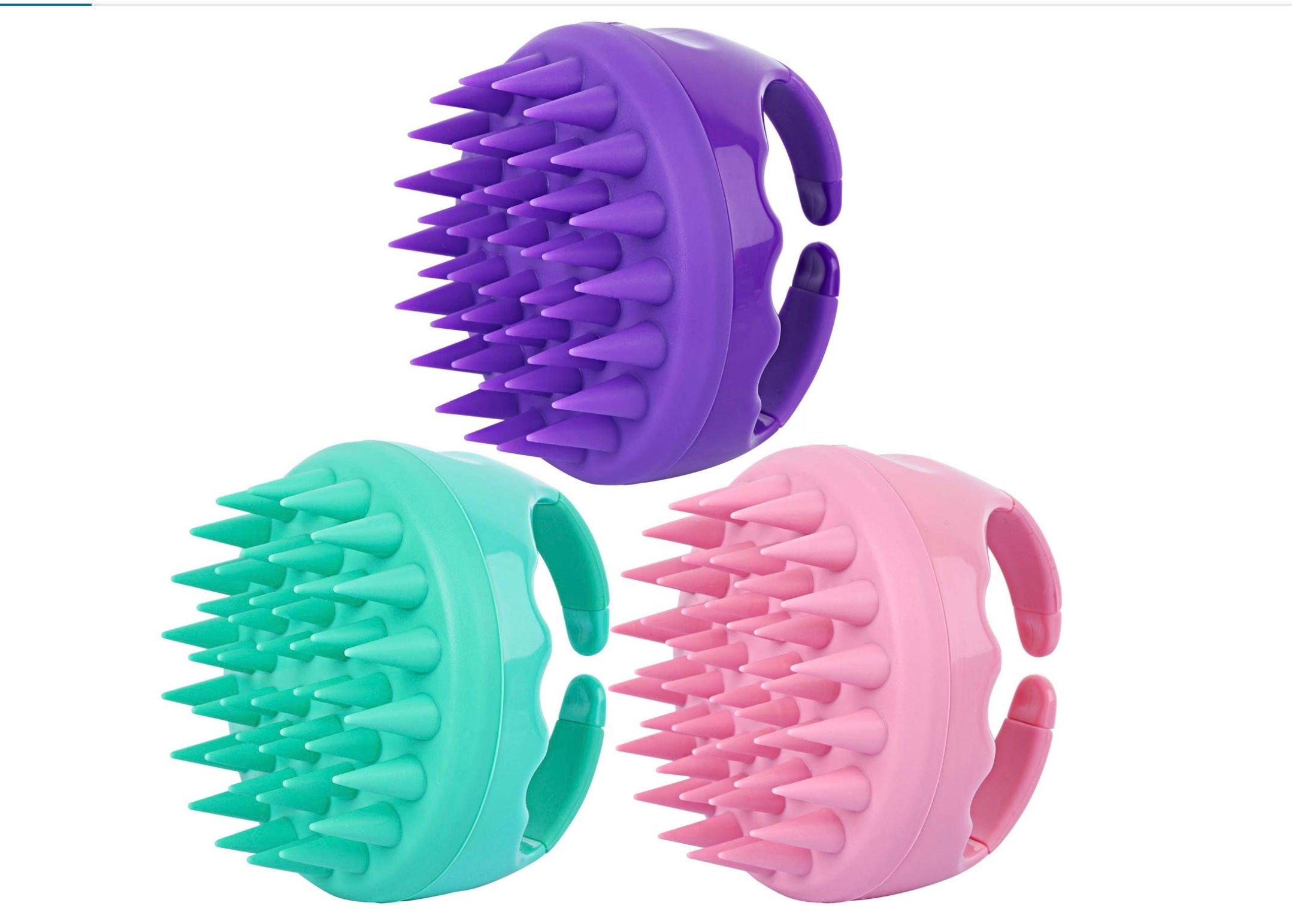 Soft Rubber Shampoo Brush for Kids' Scalp Massage